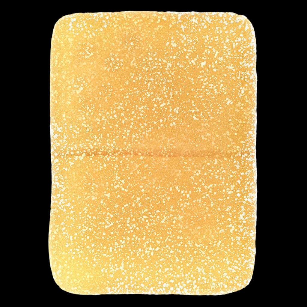 Wyld Real Fruit Peach Hybrid Gummies 3:1 CBD:THC soft chew with sugar coating