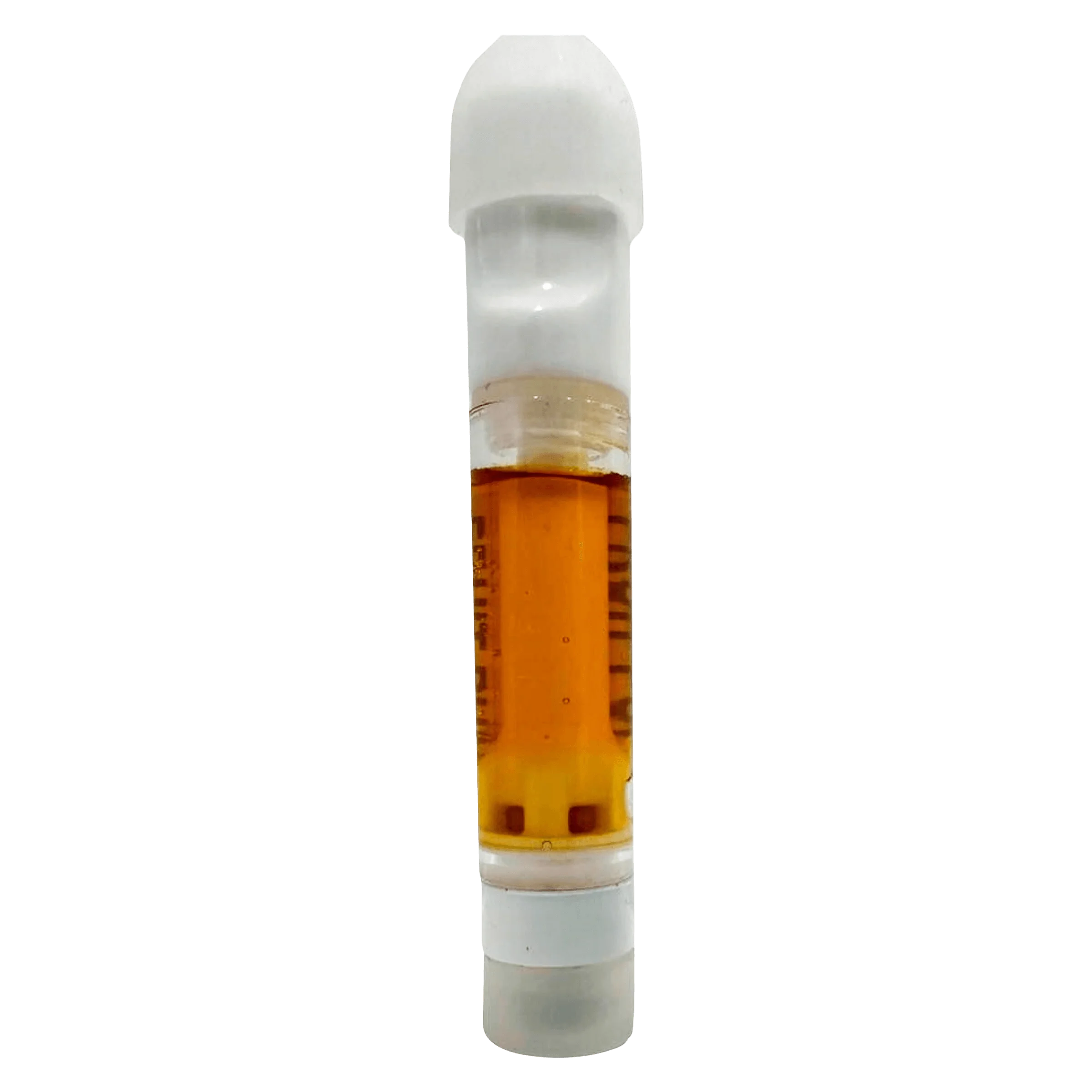 HAZO Full Spectrum CBD Blueberry Muffins 510 thread cartridge with amber-colored concentrate visible in clear tube