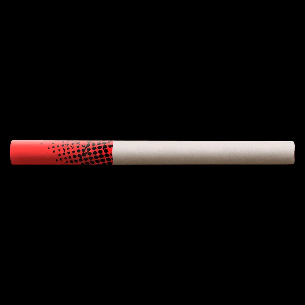 Big Bag O' Buds Ultra Sour tube style pre-roll with red and natural paper packaging