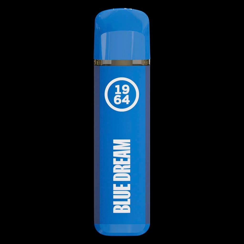 1964 Blue Dream FSE Resin AIO disposable vape pen in blue packaging with 19/64 logo