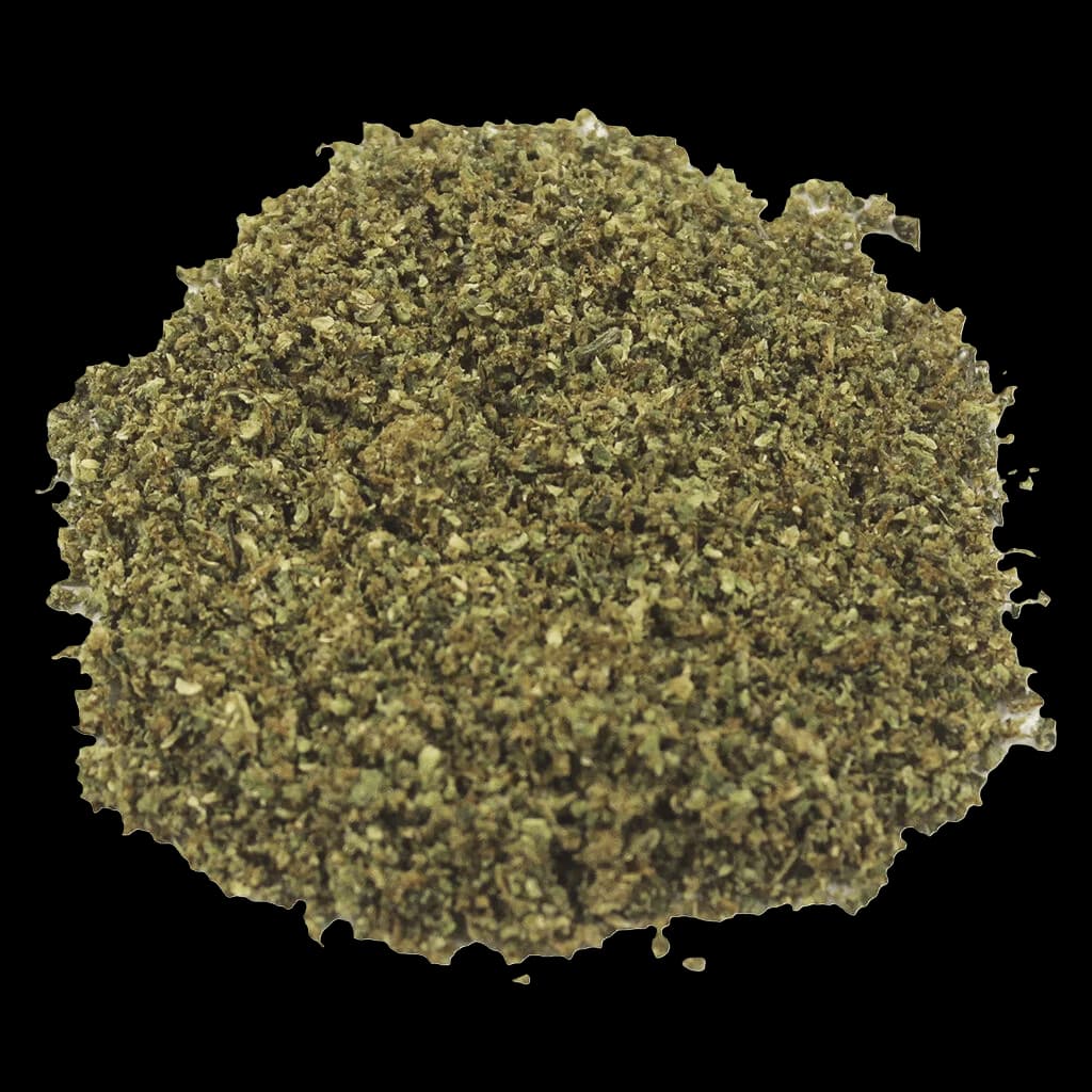 1Spliff Pure Milled Sativa cannabis dried flower, finely ground texture