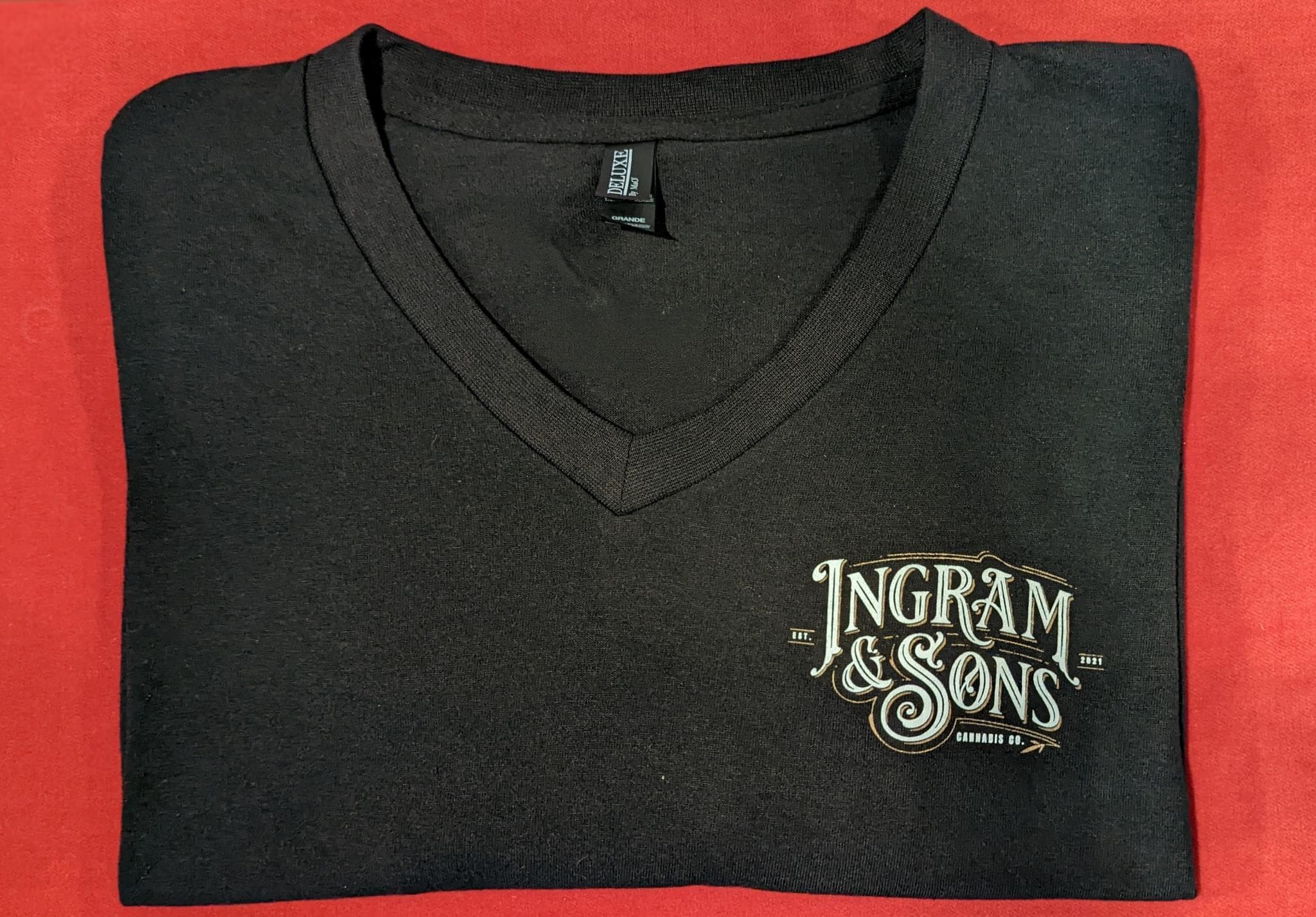 Ingram & Sons | V-Neck T-Shirt | Size XX-Large
