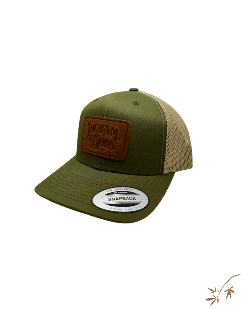 Ingram & Sons | Trucker Hat Leather Patch | Green